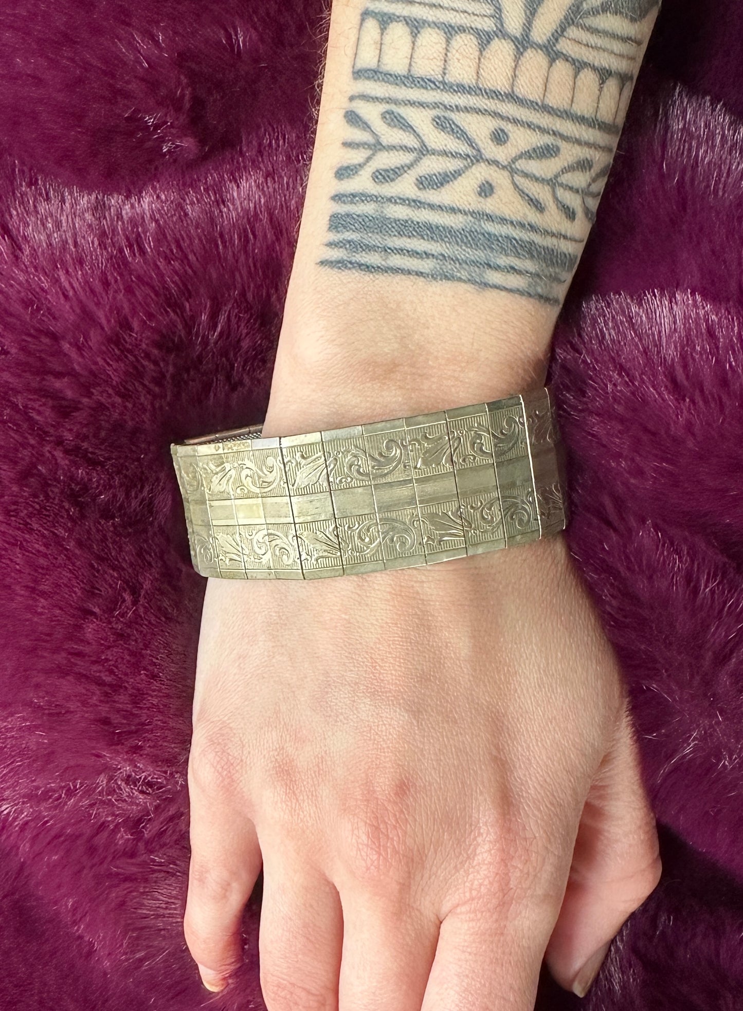 Vintage Victorian Panel Bracelet