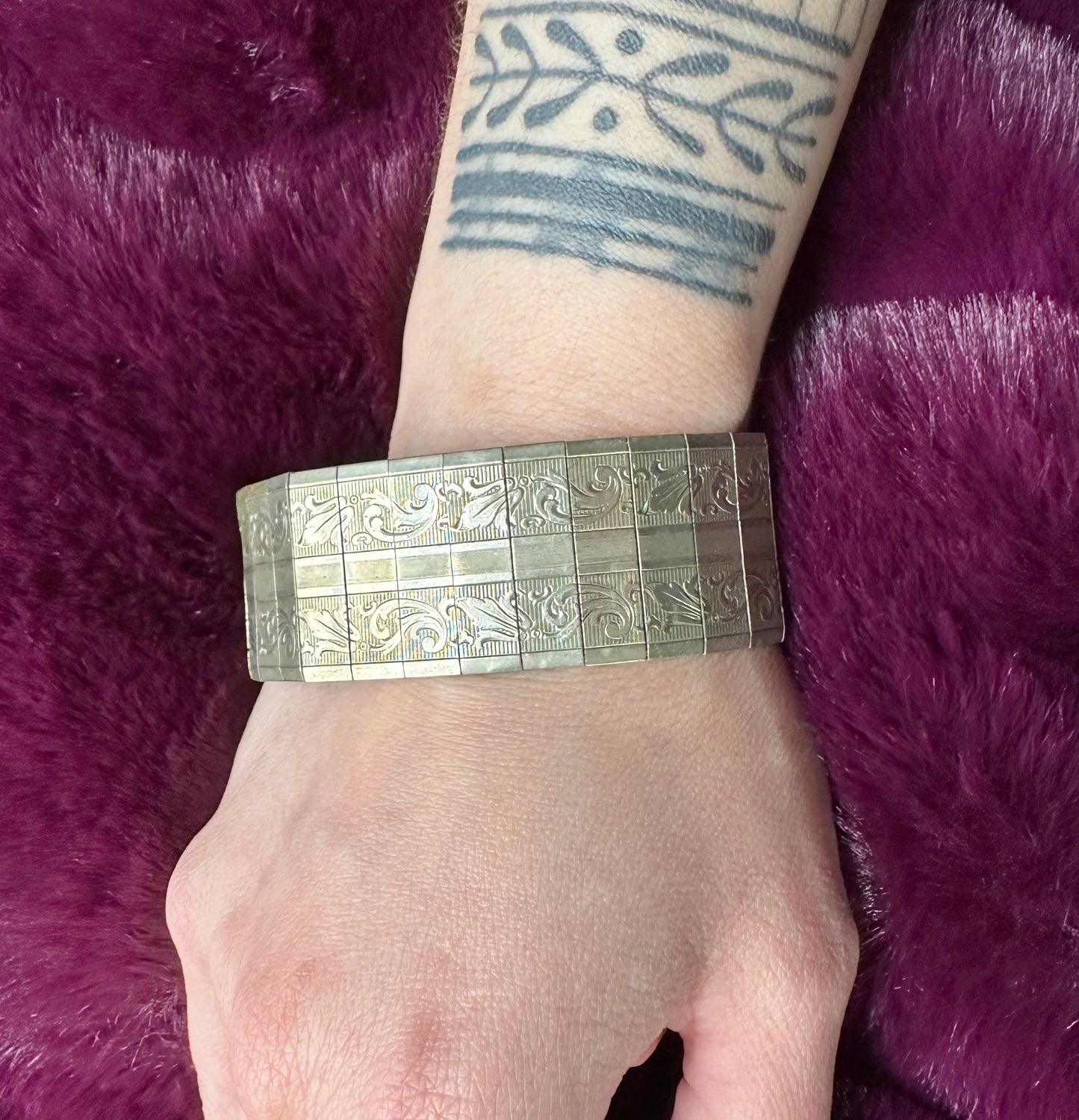 Vintage Victorian Panel Bracelet