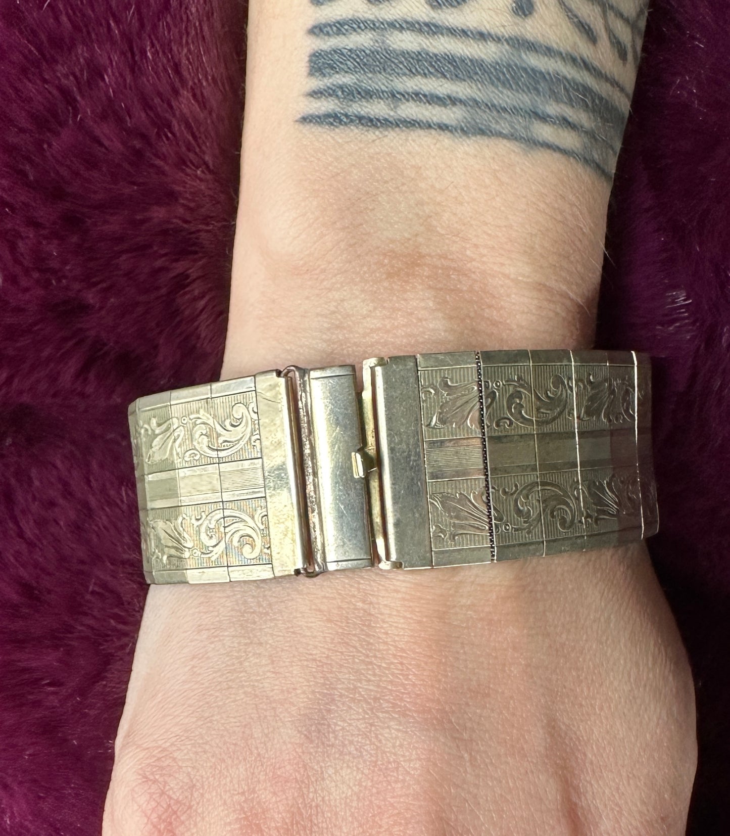 Vintage Victorian Panel Bracelet