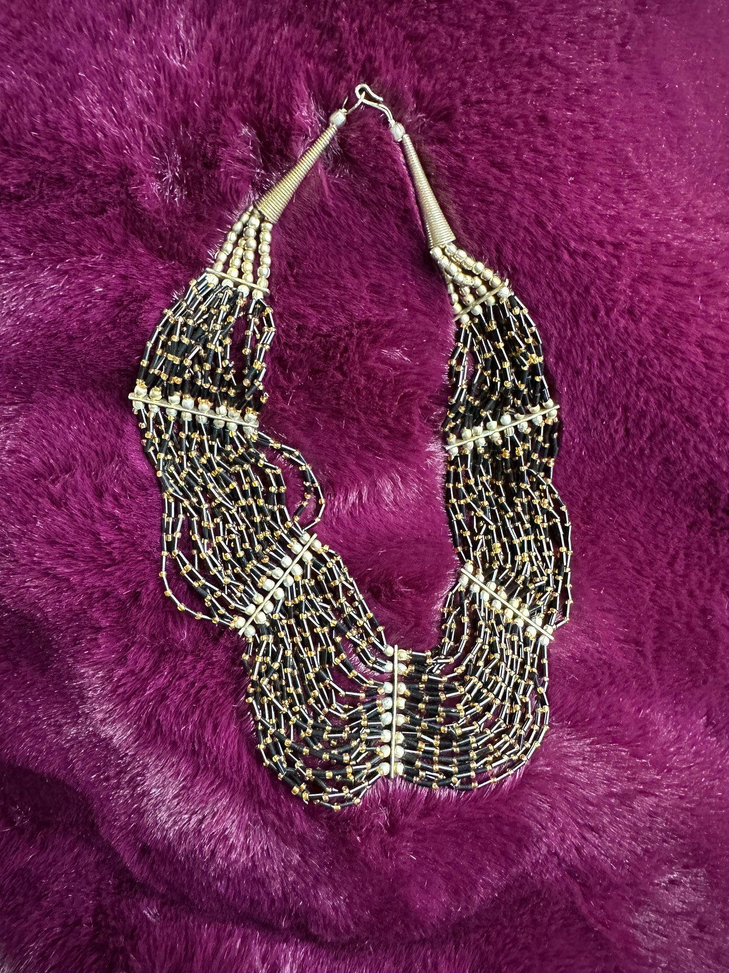 Vintage Beaded Collar Necklace