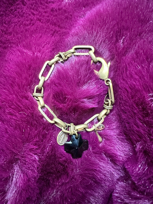 Chunky Goth Charm Bracelet