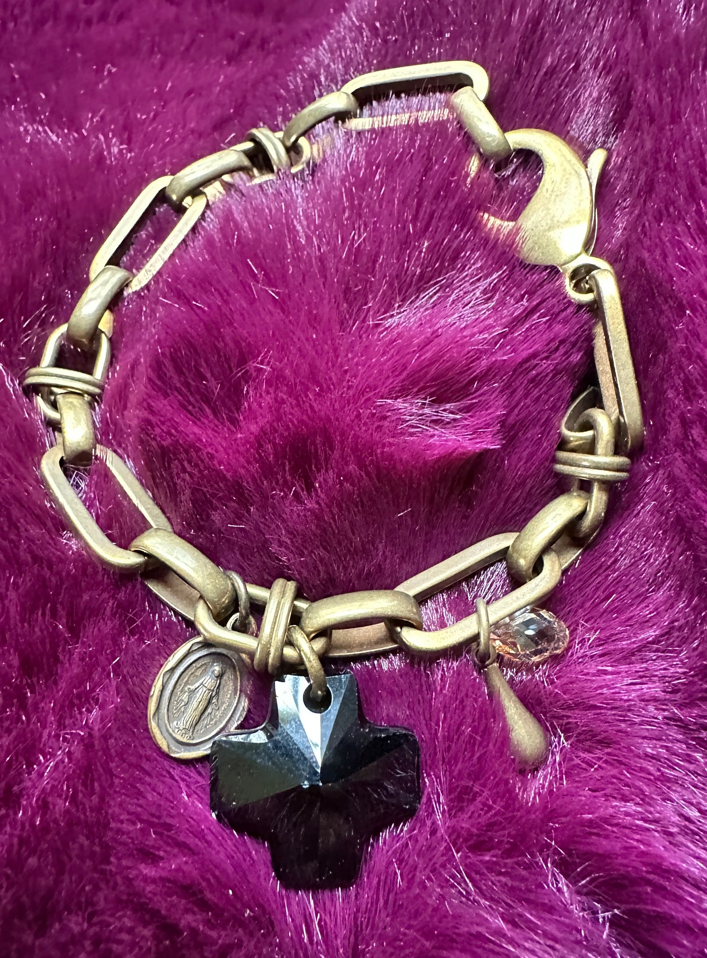 Chunky Goth Charm Bracelet
