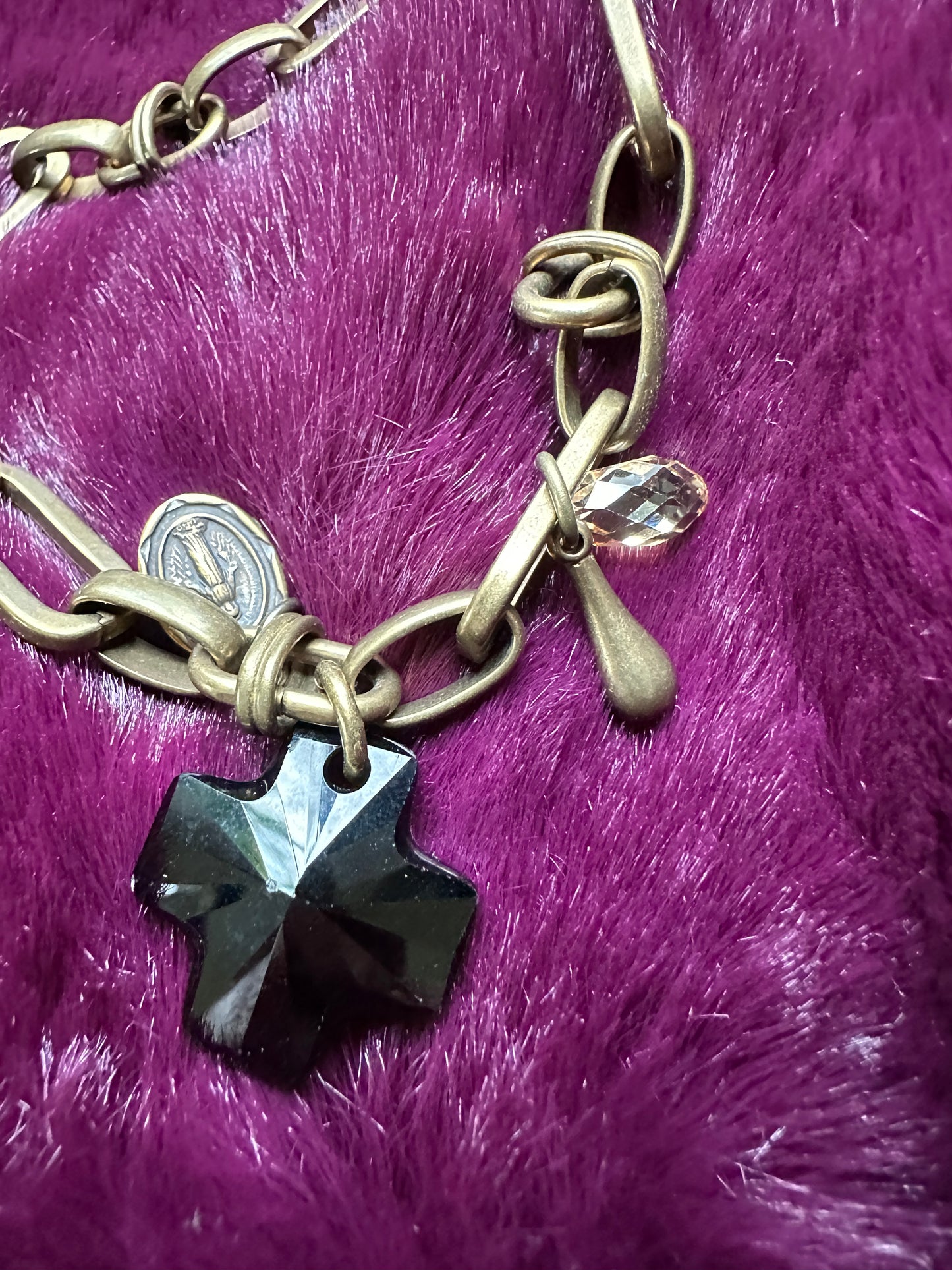 Chunky Goth Charm Bracelet