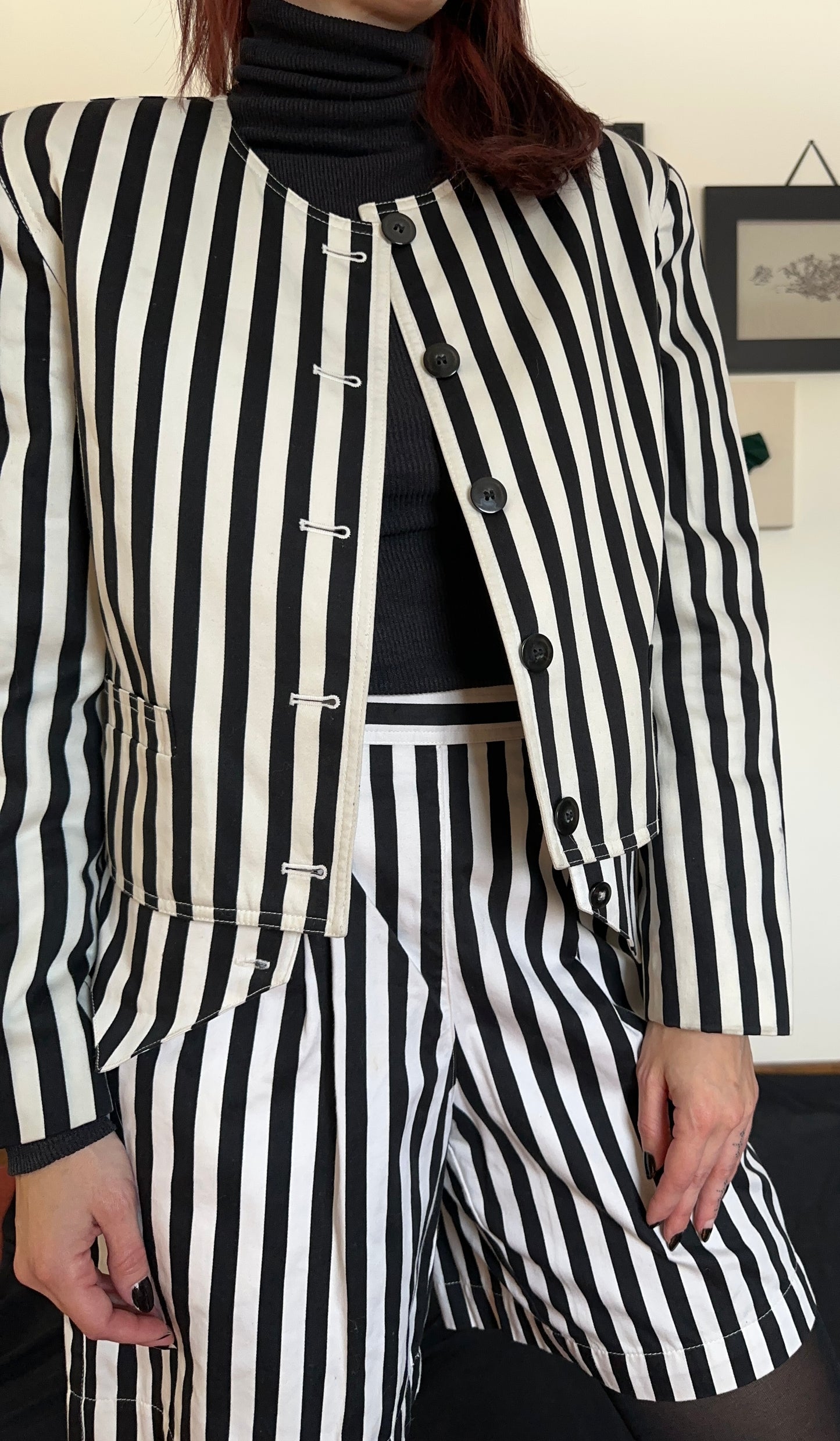 Vintage Striped 3-Piece Suit SZ 4