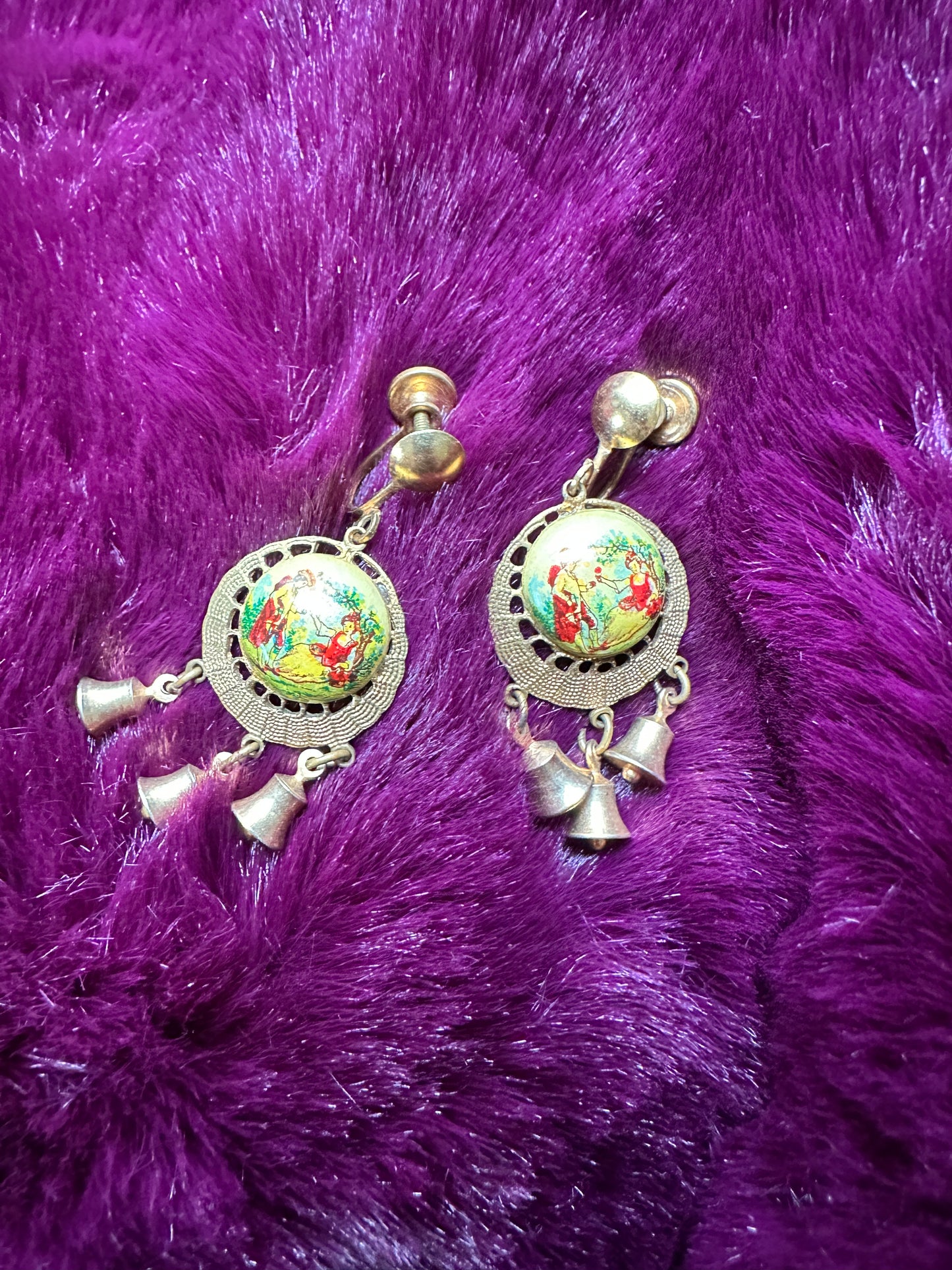Vintage Victorian Style Dangle Earrings