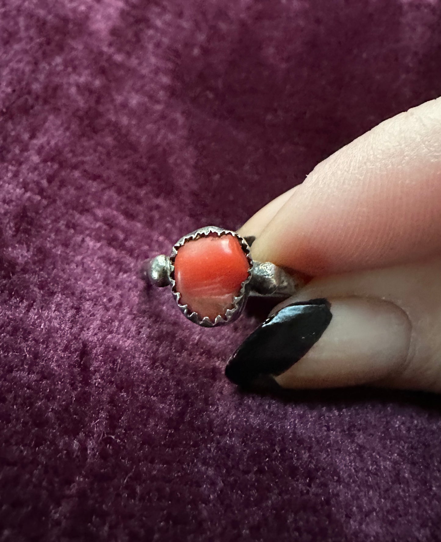 Silver Carnelian Ring SZ 4.5