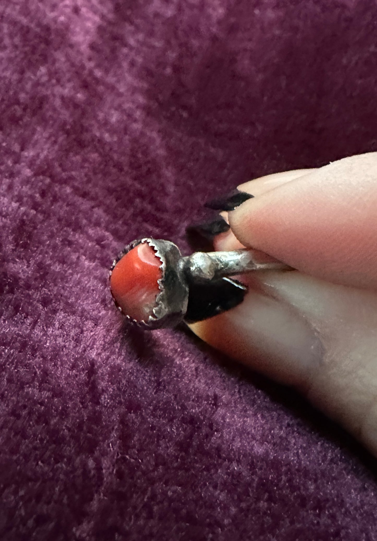 Silver Carnelian Ring SZ 4.5