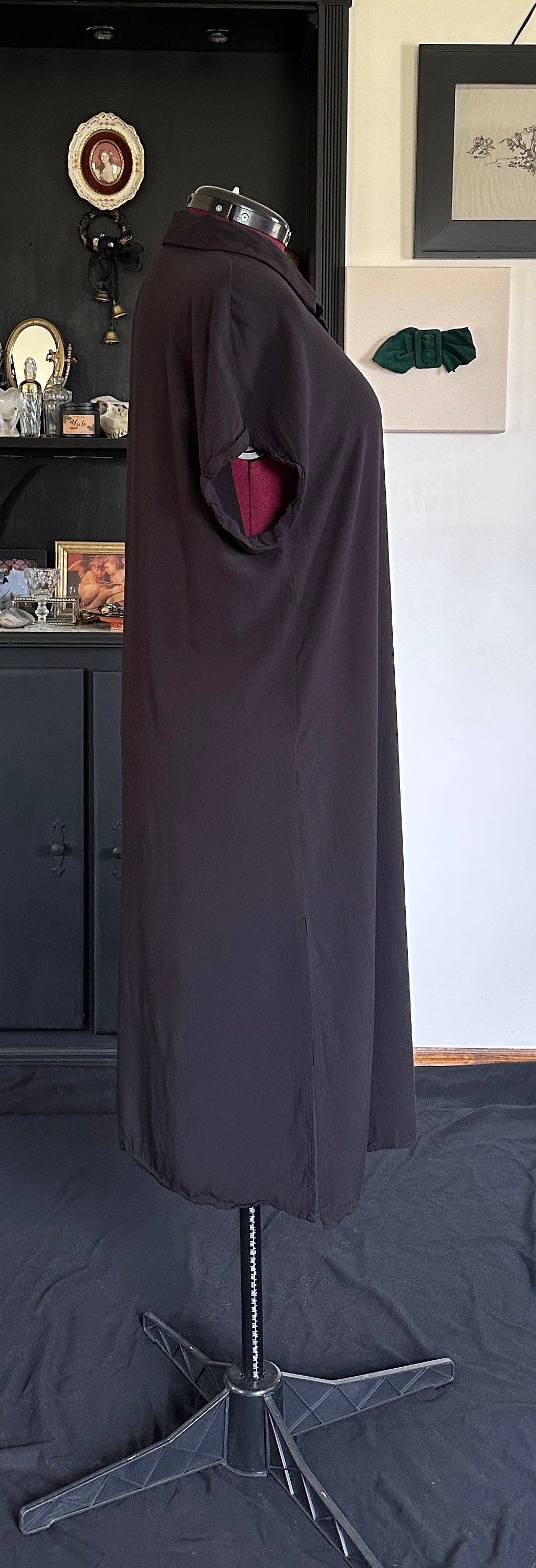 Corporate Goth Shirt Dress M