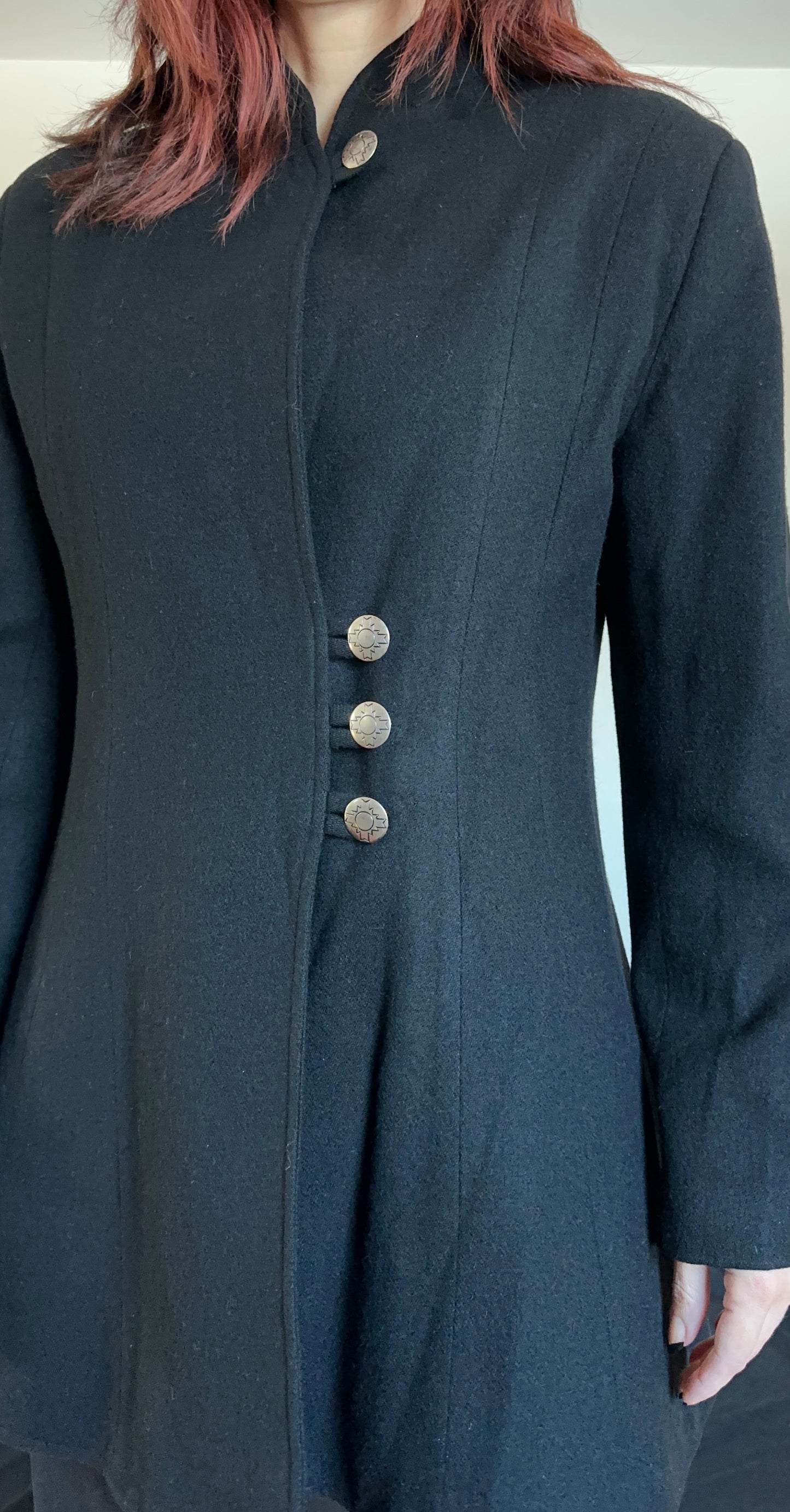 Vintage 90s Wool Riding Jacket M-L