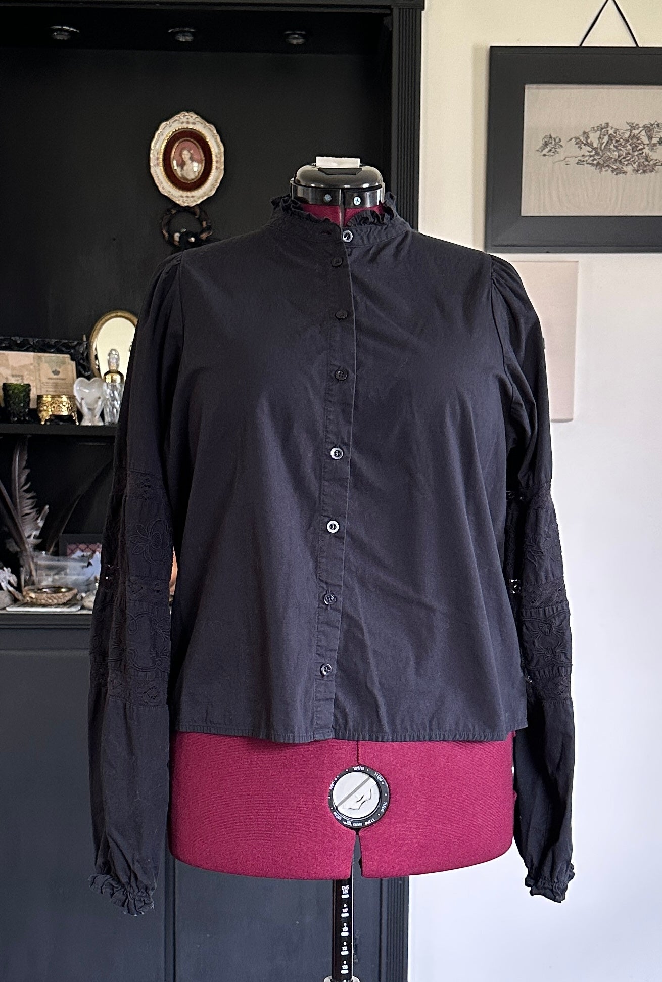 Cotton Prairie Goth Top L