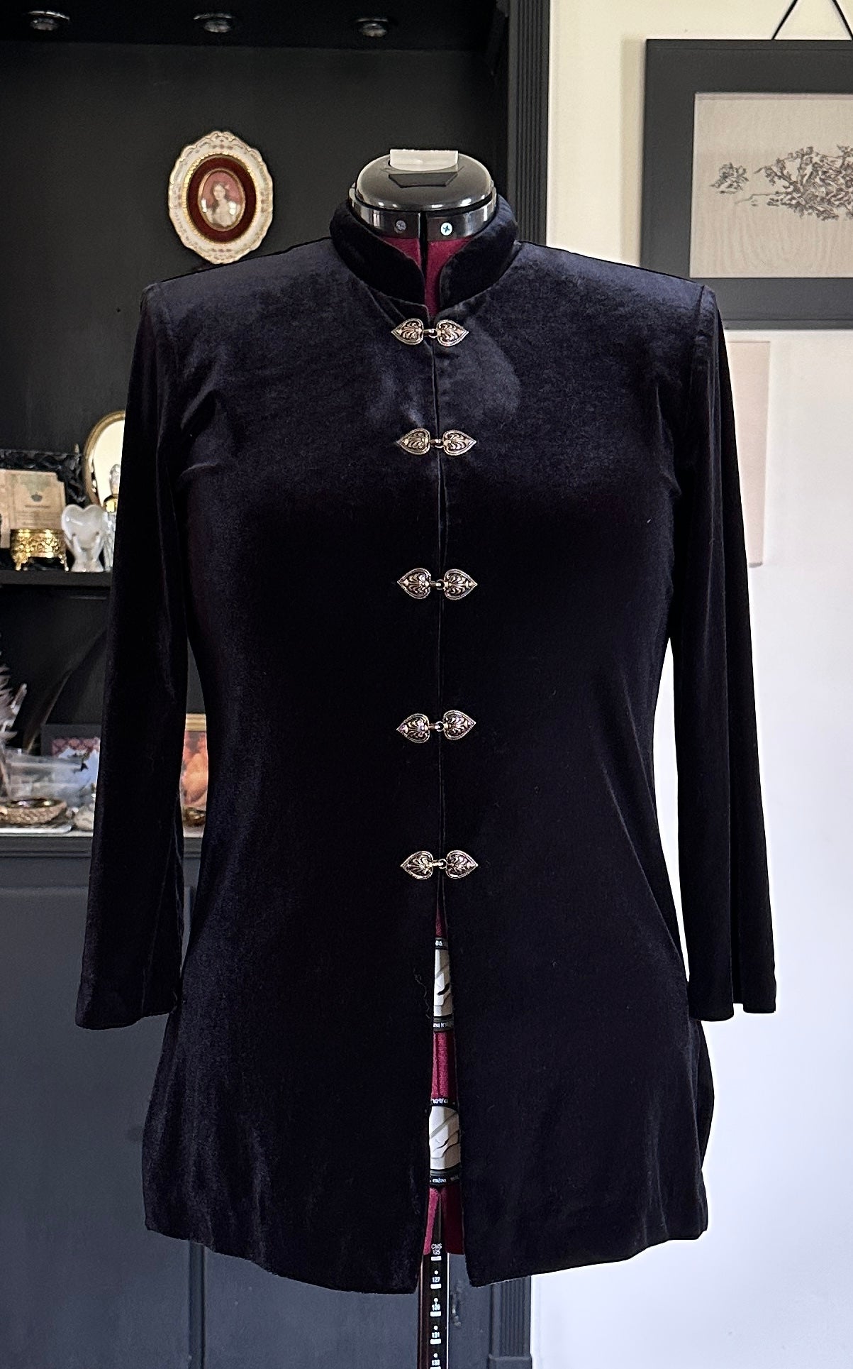 Vintage Velvet Pirate Jacket S