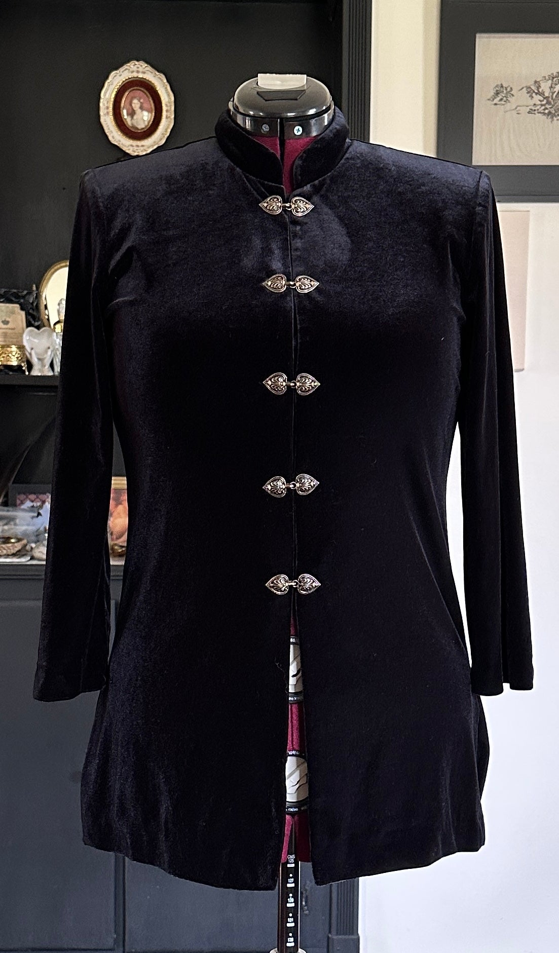Vintage Velvet Pirate Jacket S