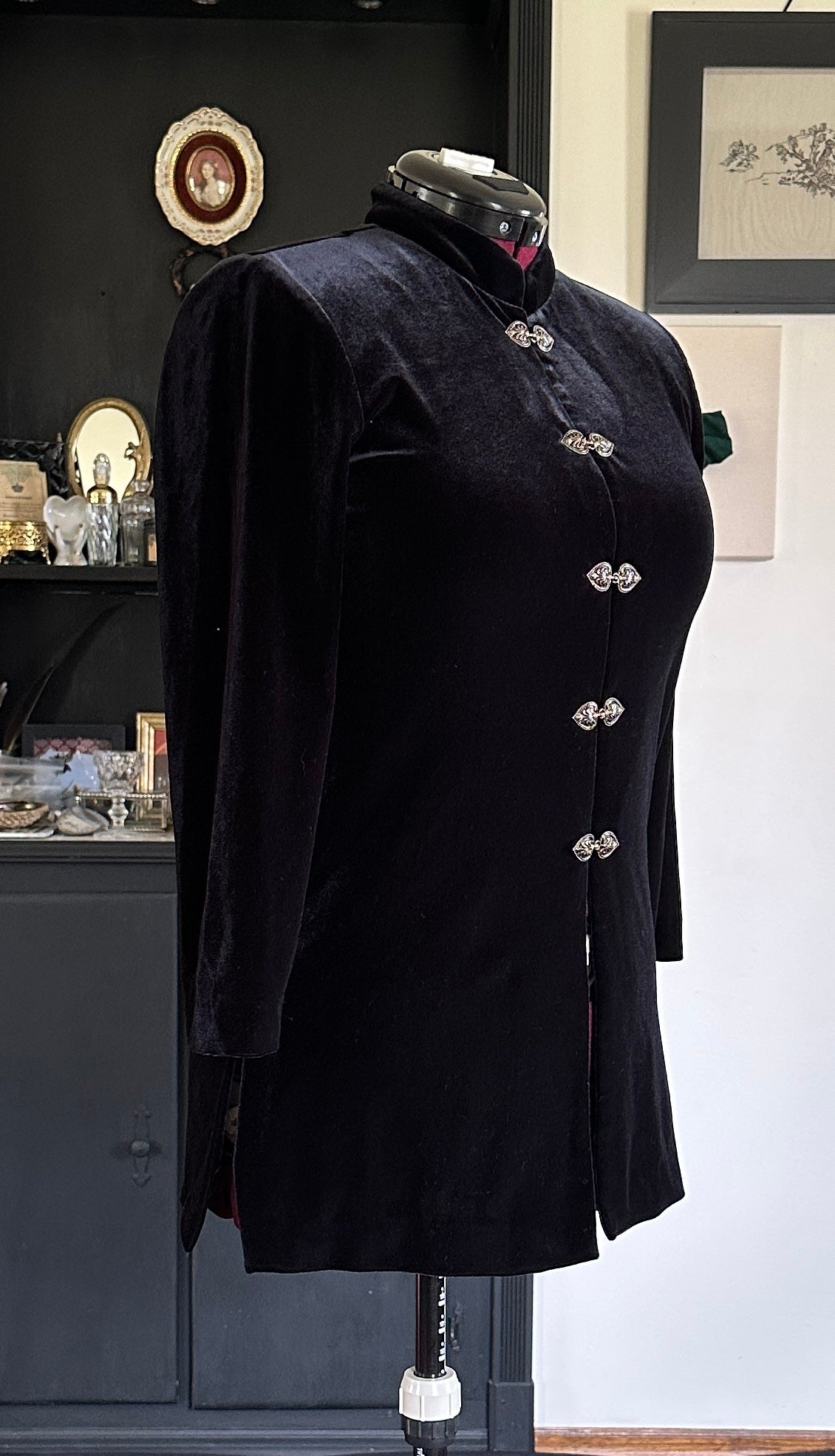 Vintage Velvet Pirate Jacket S