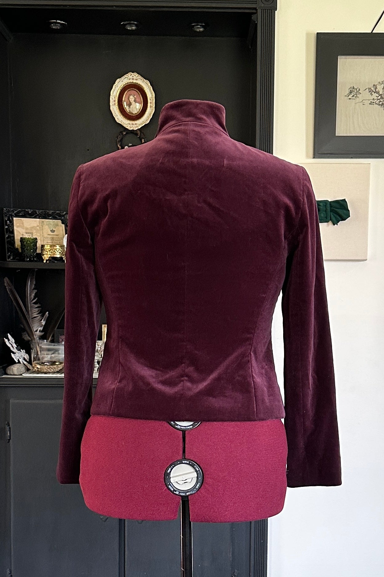 Plum Velvet Vampire Jacket M