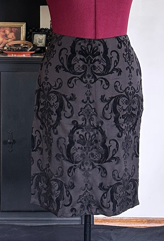 Baroque Goth Pencil Skirt L