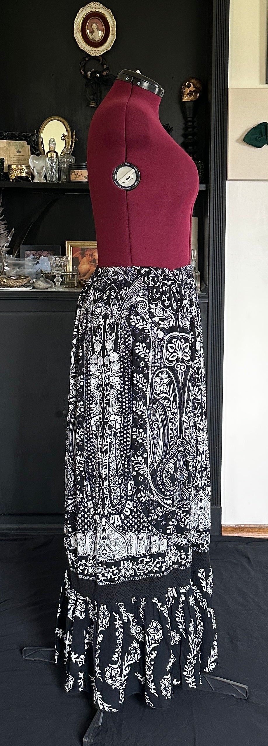 Prairie Paisley Maxi Skirt L - 2X