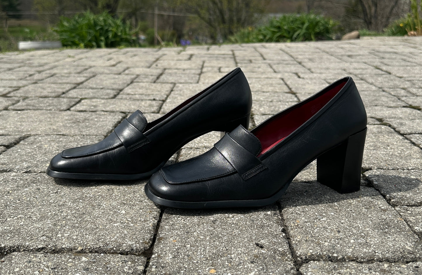 Vintage Leather Heeled Loafer SZ 8.5