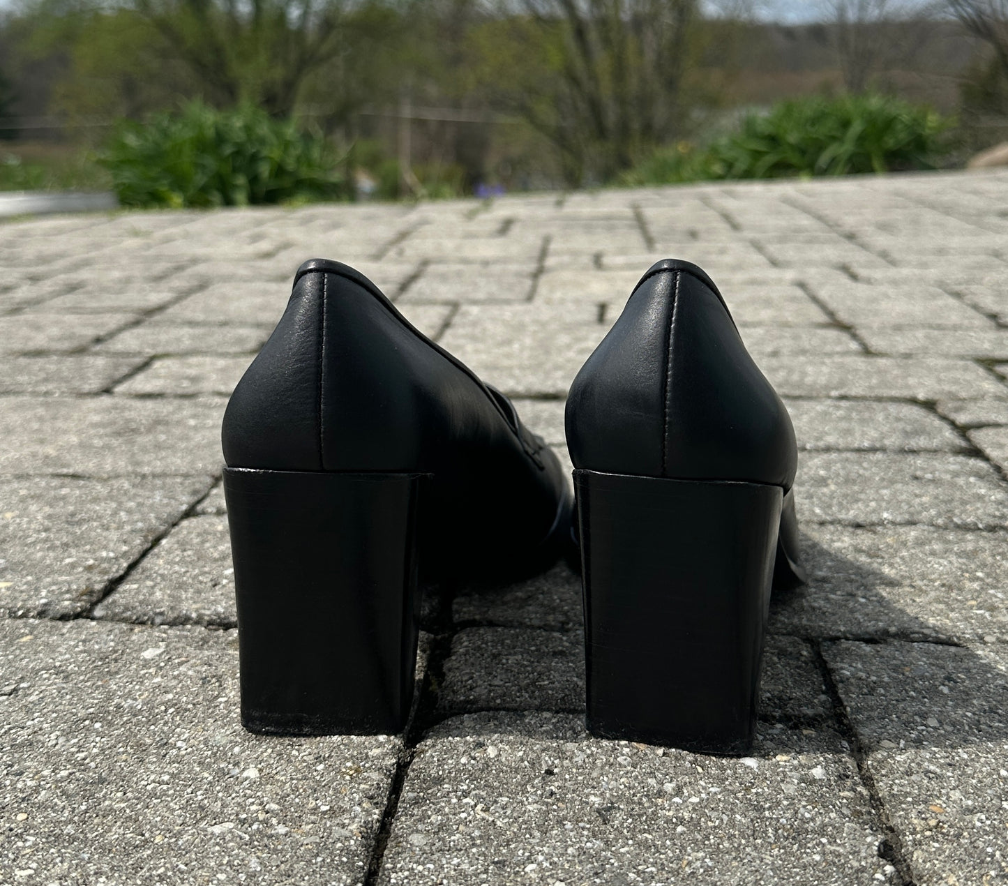 Vintage Leather Heeled Loafer SZ 8.5
