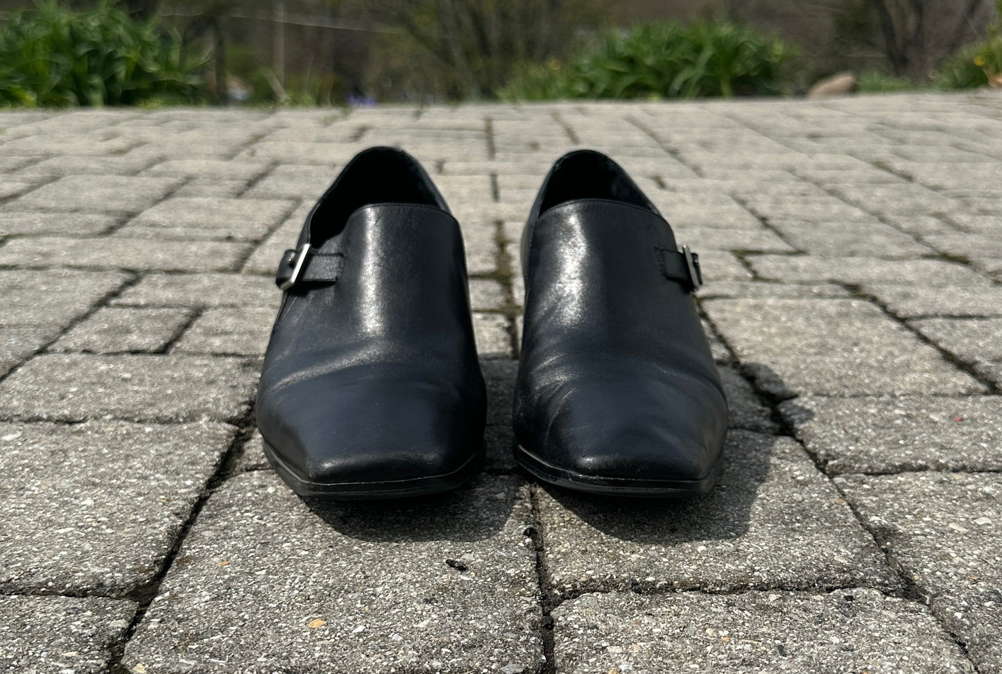 Vintage Leather Pilgrim Heels SZ 10