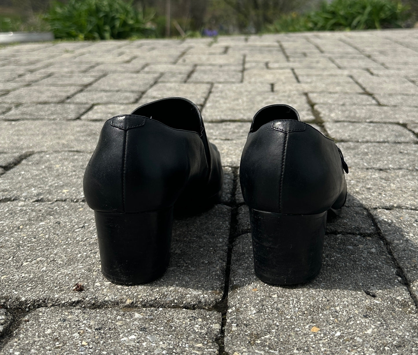 Vintage Leather Pilgrim Heels SZ 10
