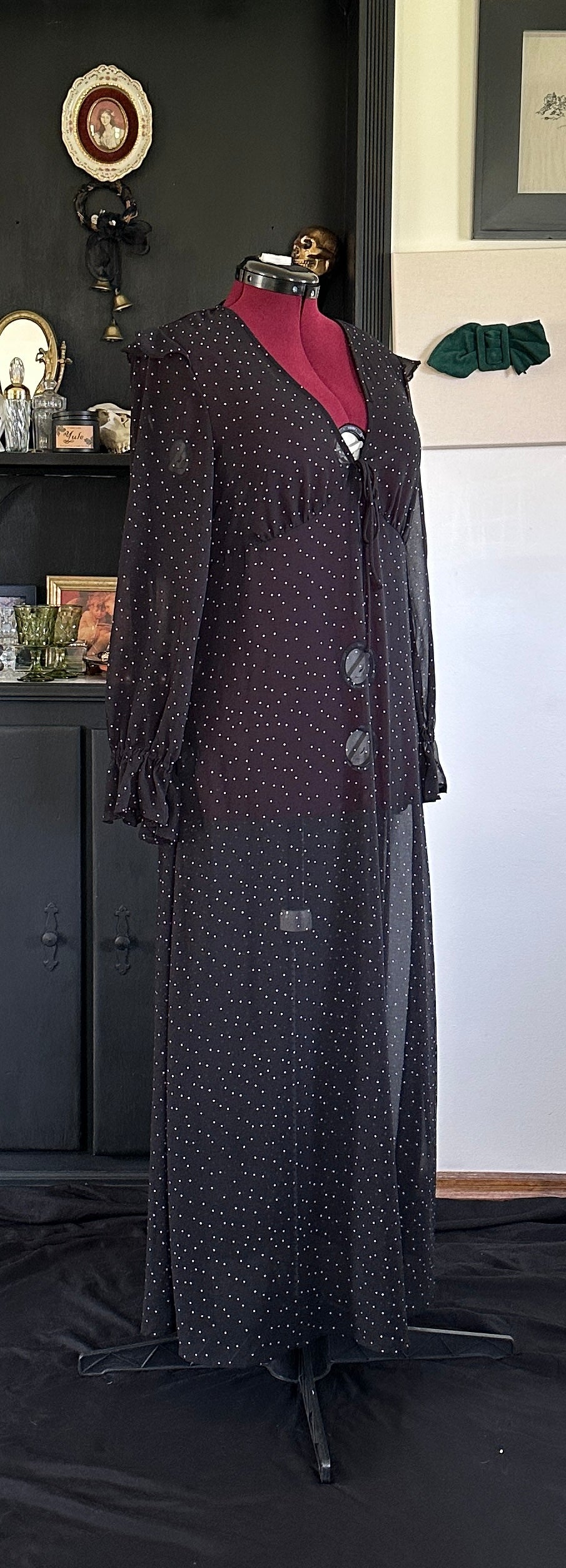 Polka Dot Sheer Dress XL - 1X