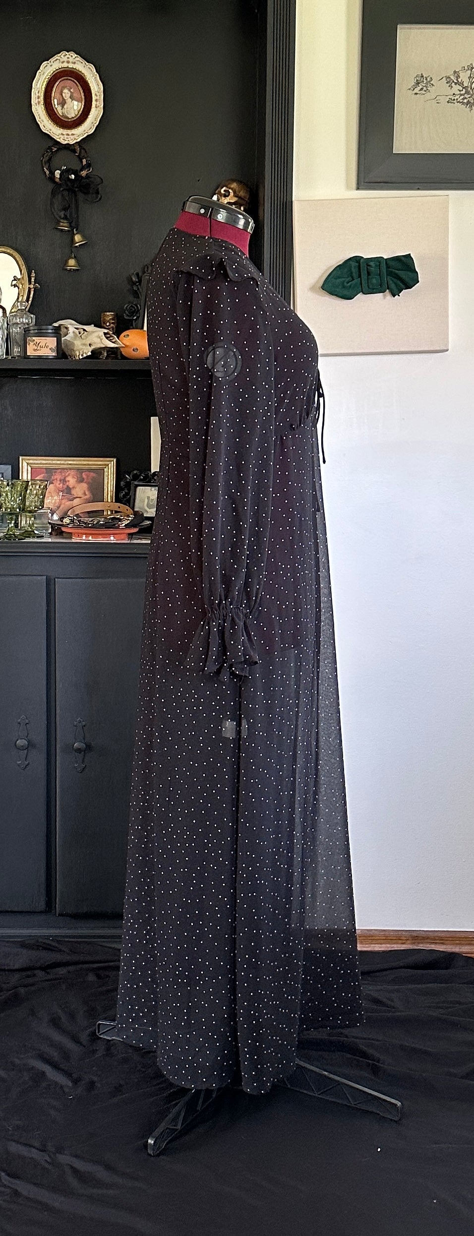 Polka Dot Sheer Dress XL - 1X