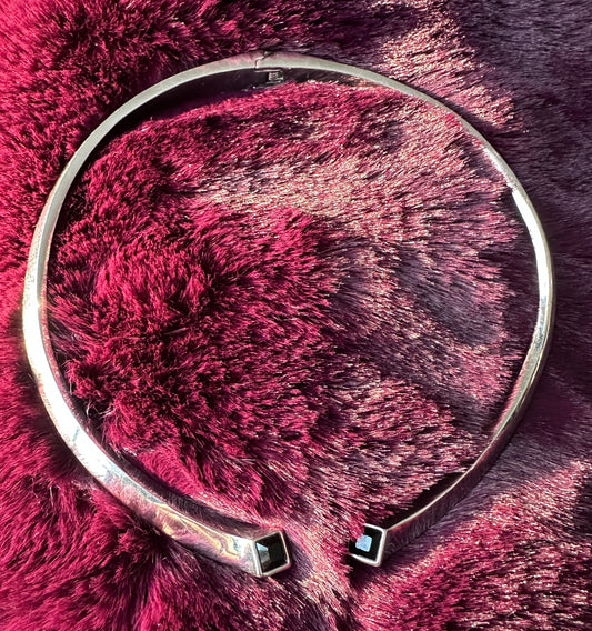 Diane Von Furstenberg Silver Collar Necklace
