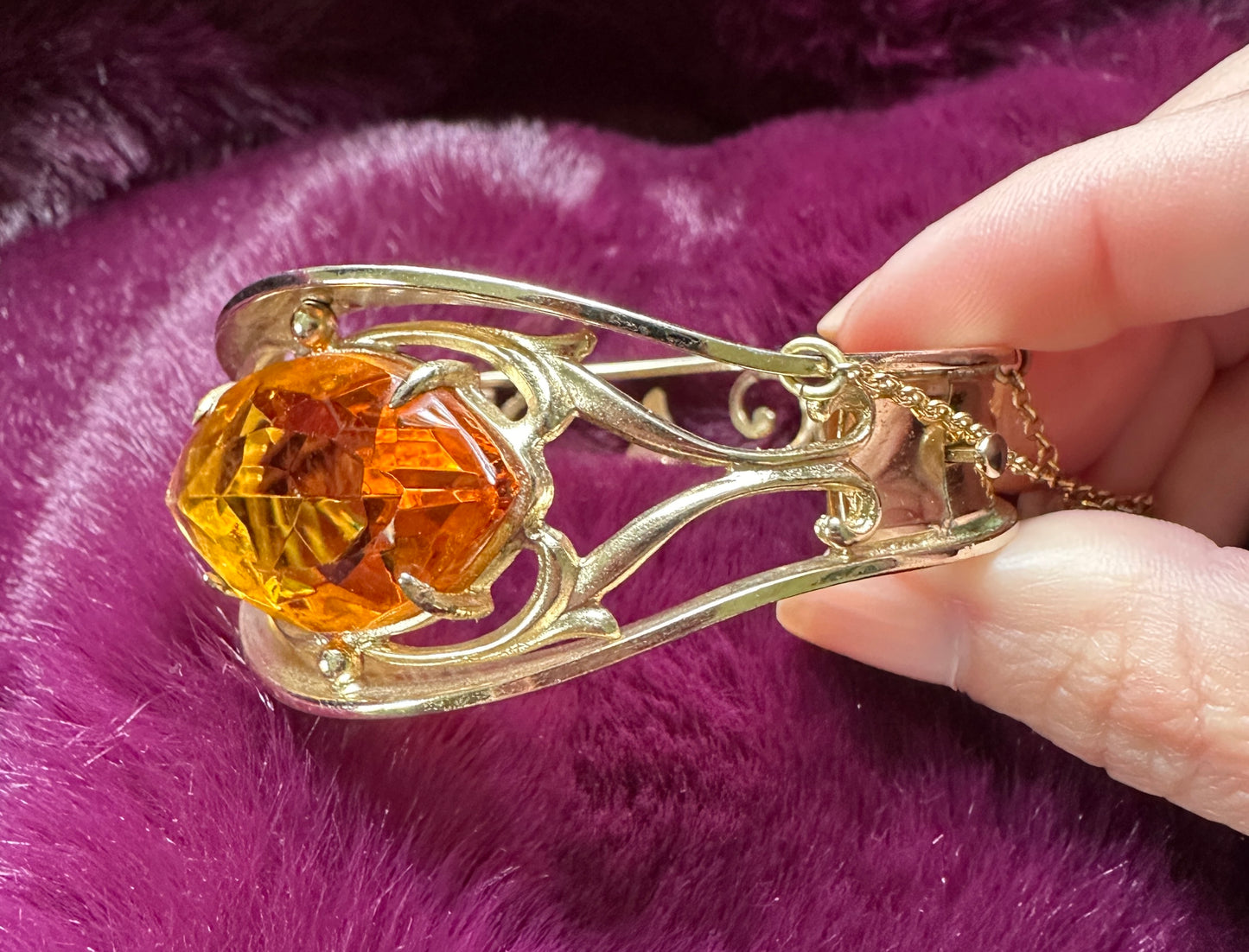 Vintage Whiting & Davis Gold Bangle