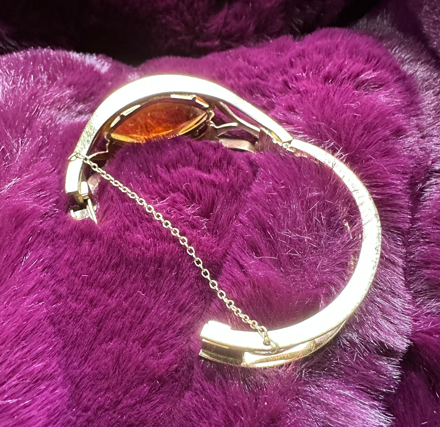 Vintage Whiting & Davis Gold Bangle