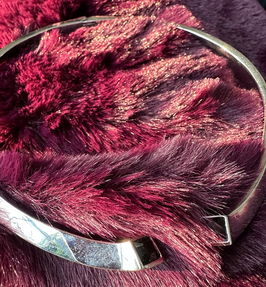 Diane Von Furstenberg Silver Collar Necklace