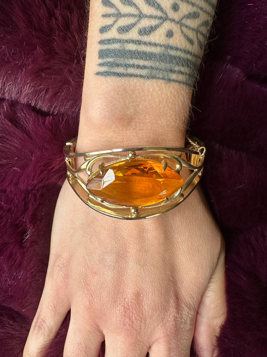 Vintage Whiting & Davis Gold Bangle