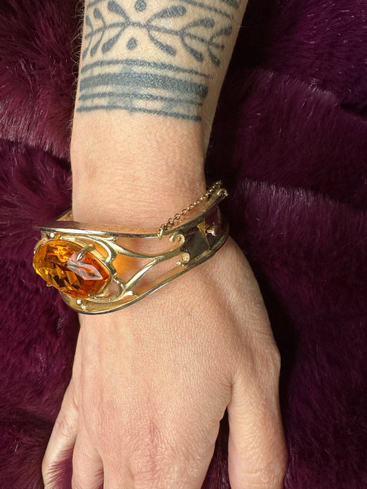 Vintage Whiting & Davis Gold Bangle