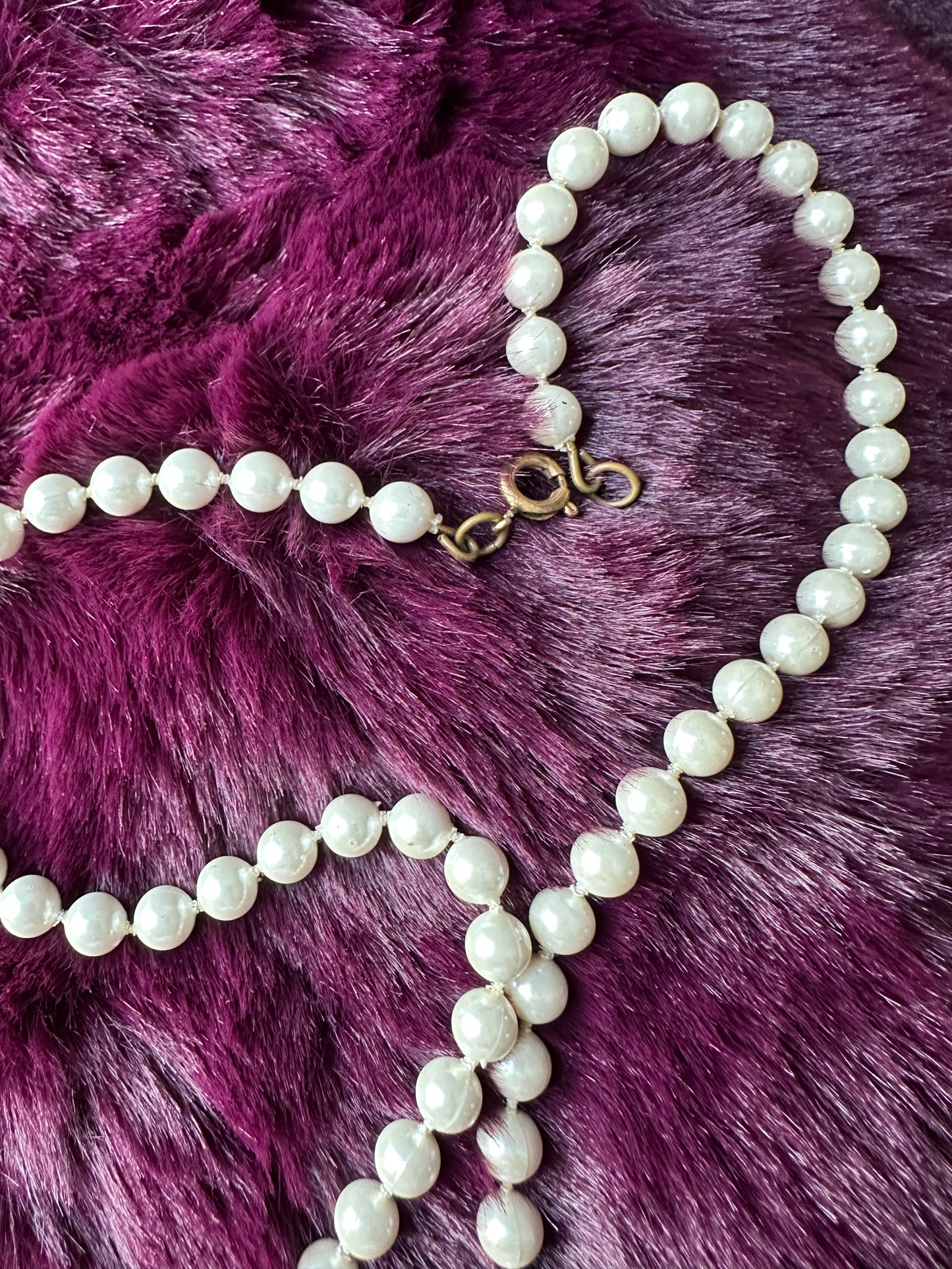 Vintage Faux Pearl Necklace