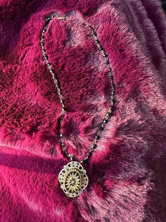 Vintage Mourning Necklace