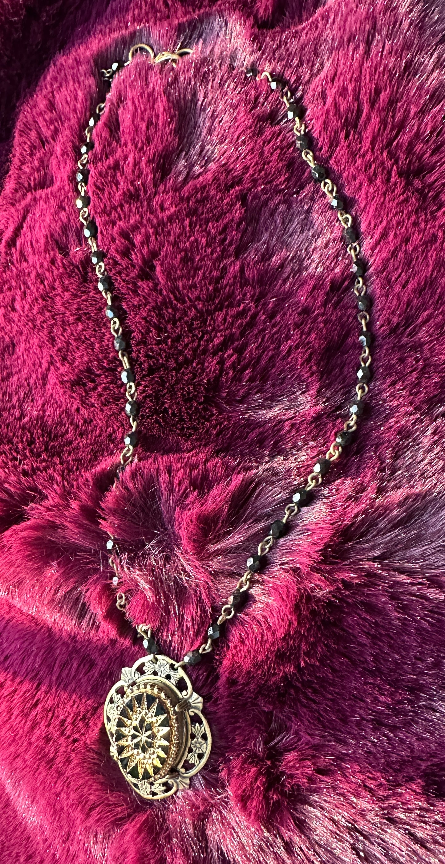 Vintage Mourning Necklace