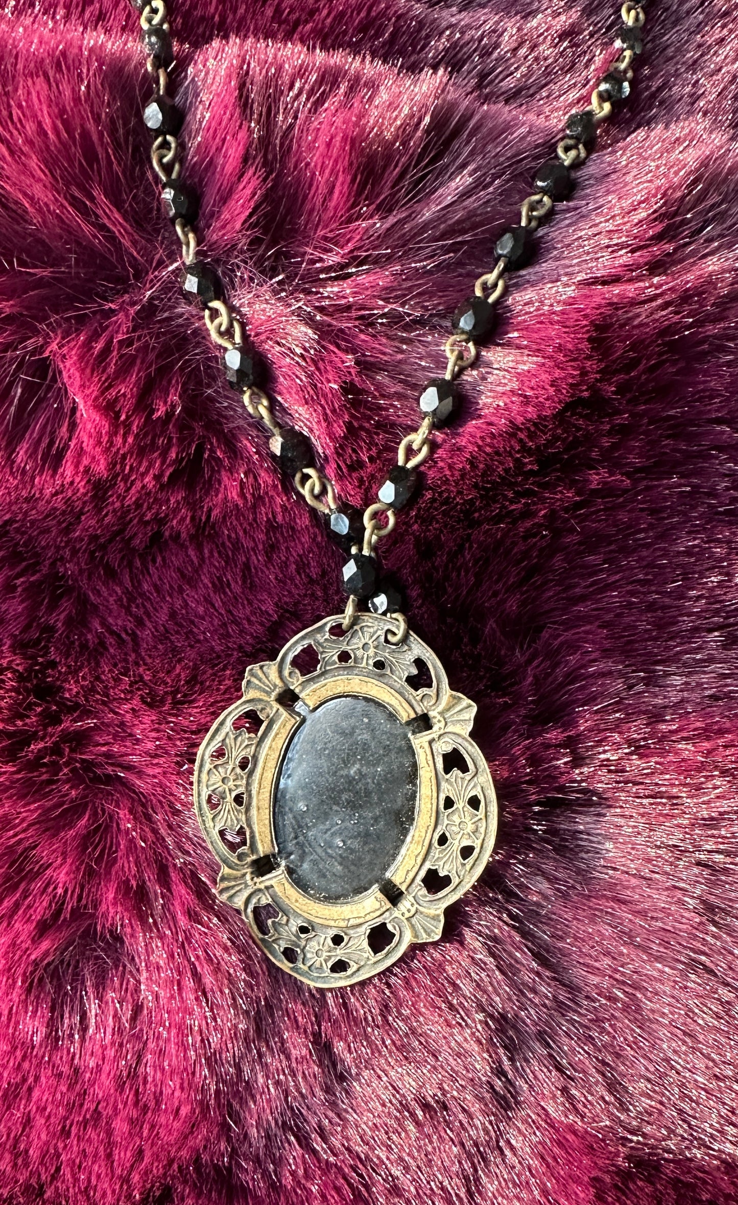 Vintage Mourning Necklace