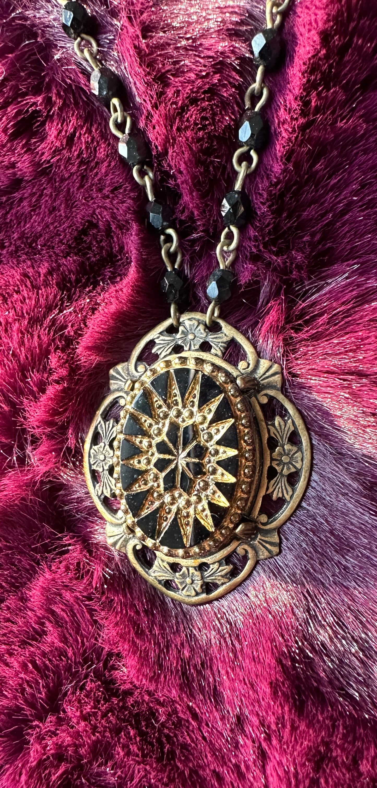 Vintage Mourning Necklace