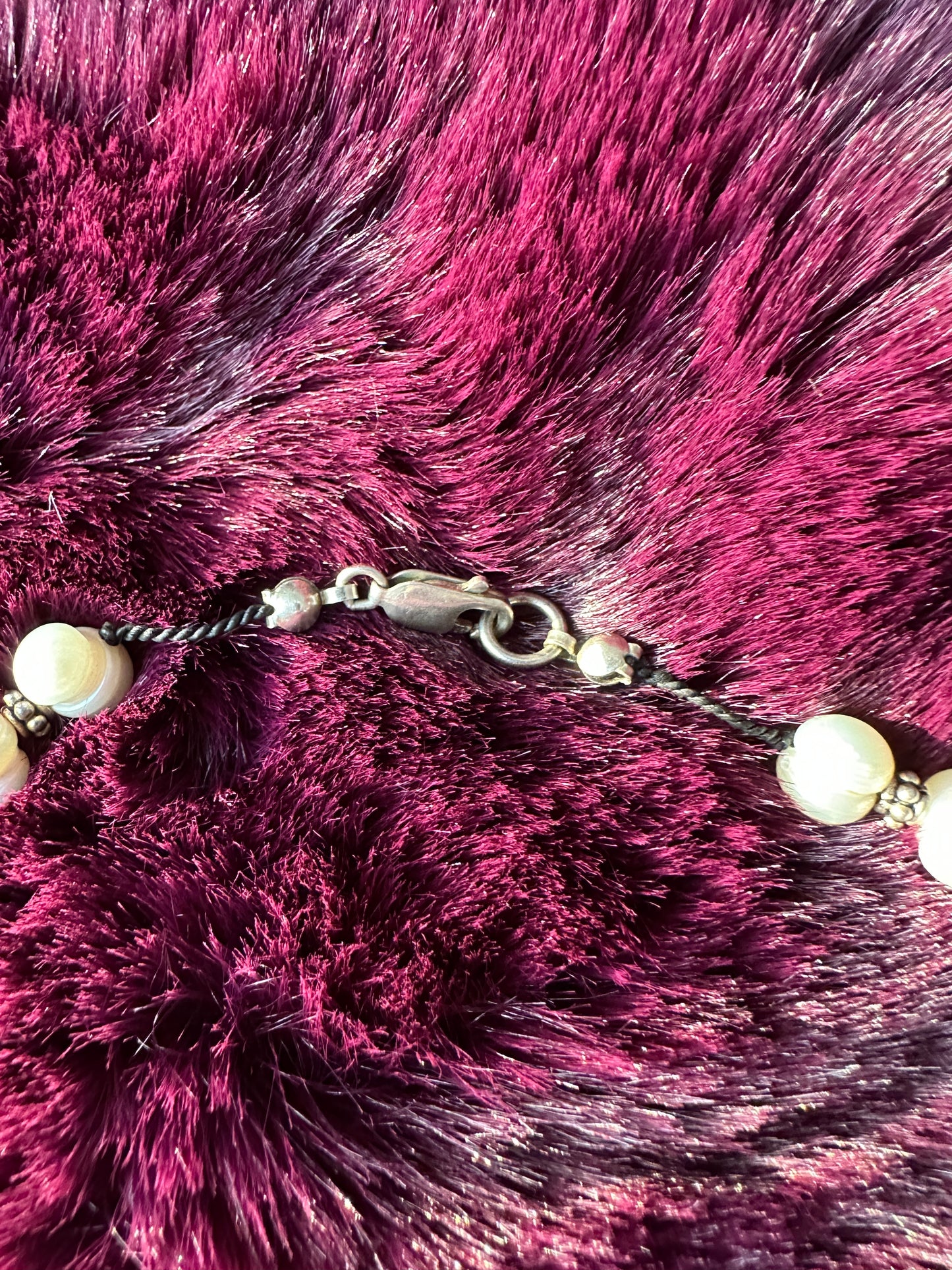 Silver And Pearl Necklace