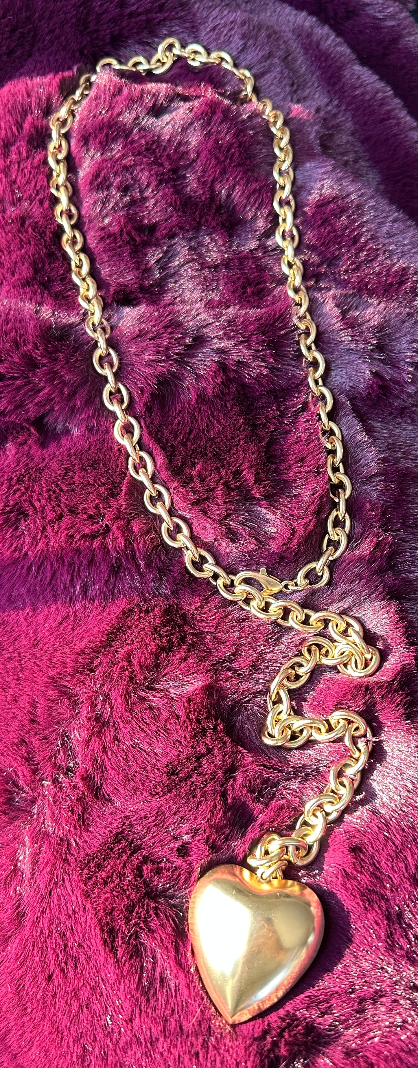 Gold Chain Heart Necklace