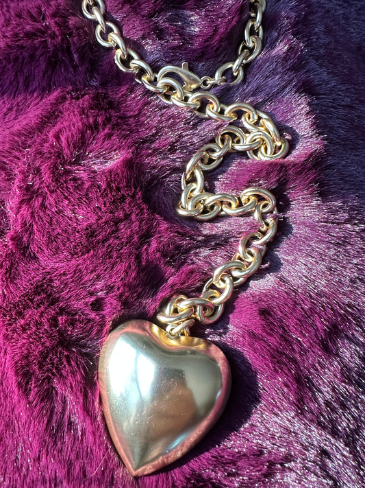 Gold Chain Heart Necklace