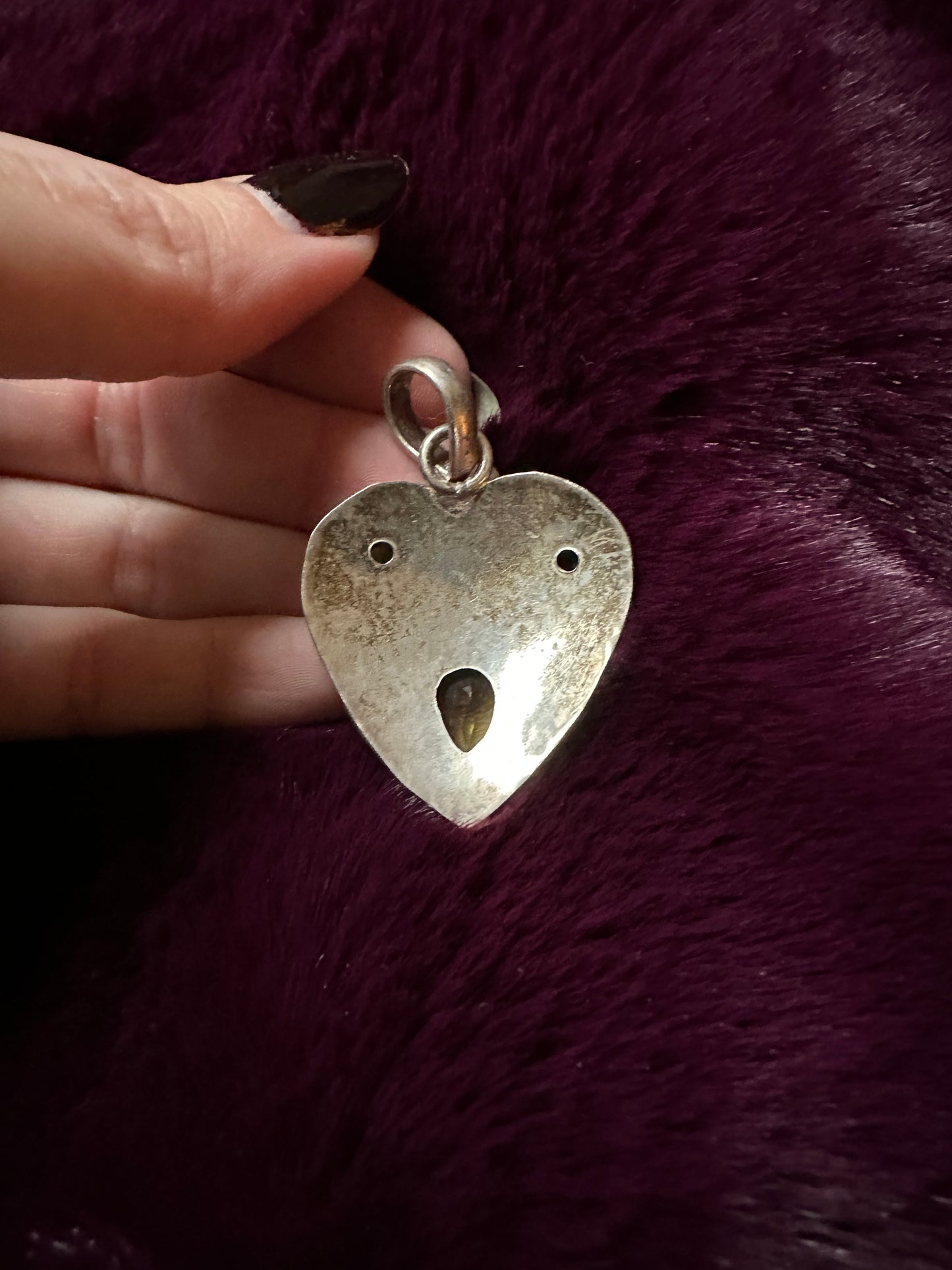 90s Silver Heart Pendant