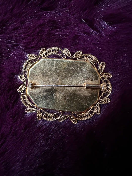 Antique Damascene Pin