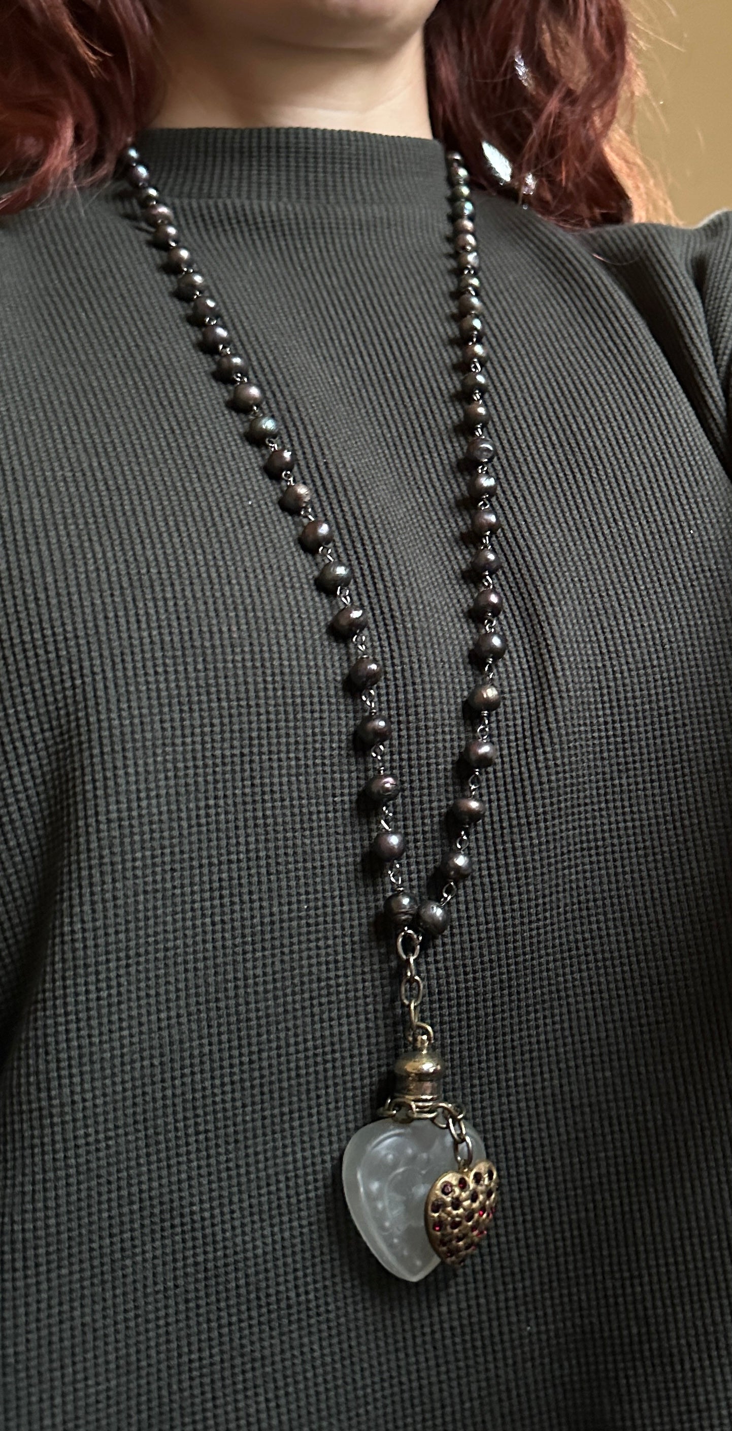 Pearl Perfume/Poison Necklace