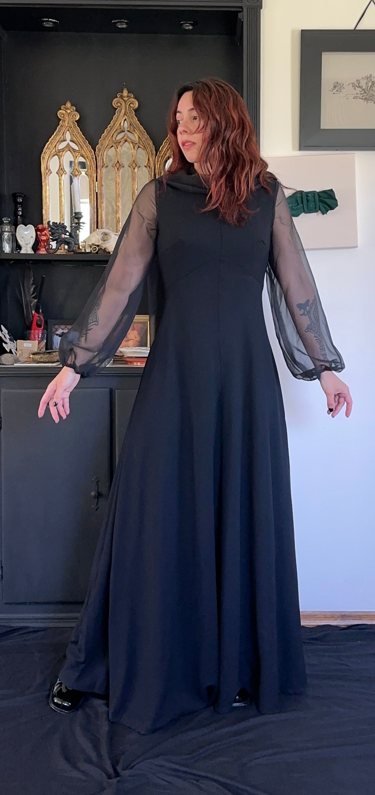 Vintage 70s Witch Gown