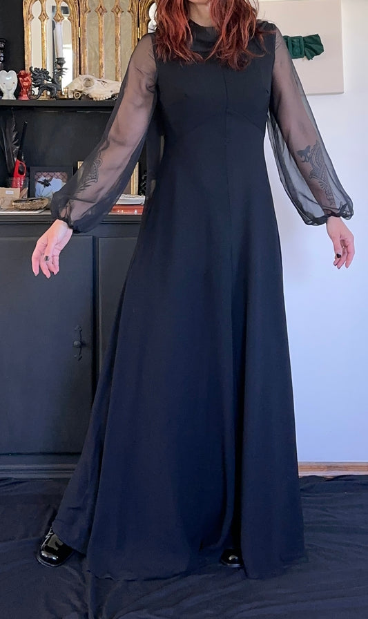 Vintage 70s Witch Gown