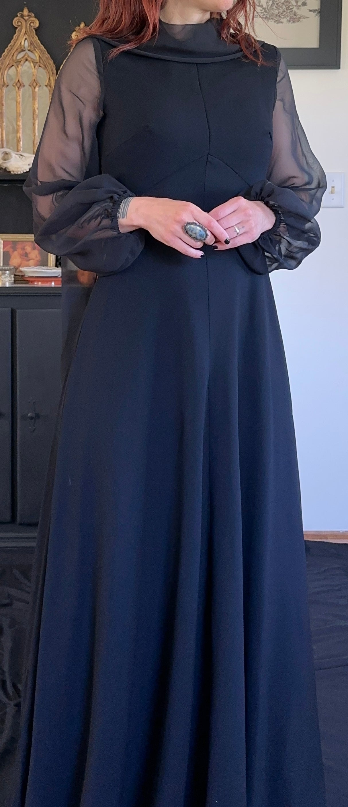 Vintage 70s Witch Gown