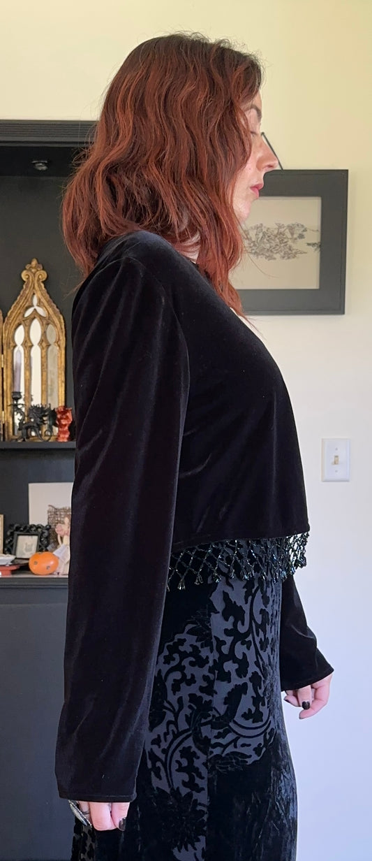 Velvet Beaded Bolero