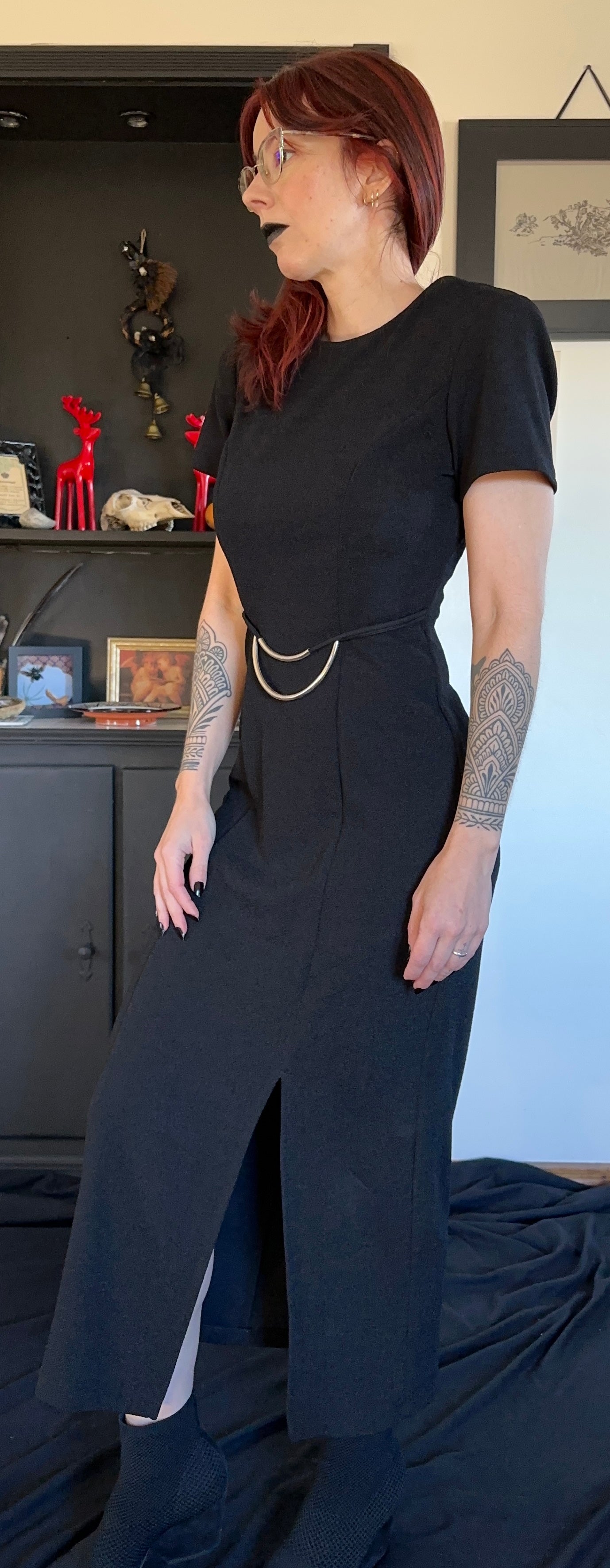 Modern Goth Maxi Dress SZ 4