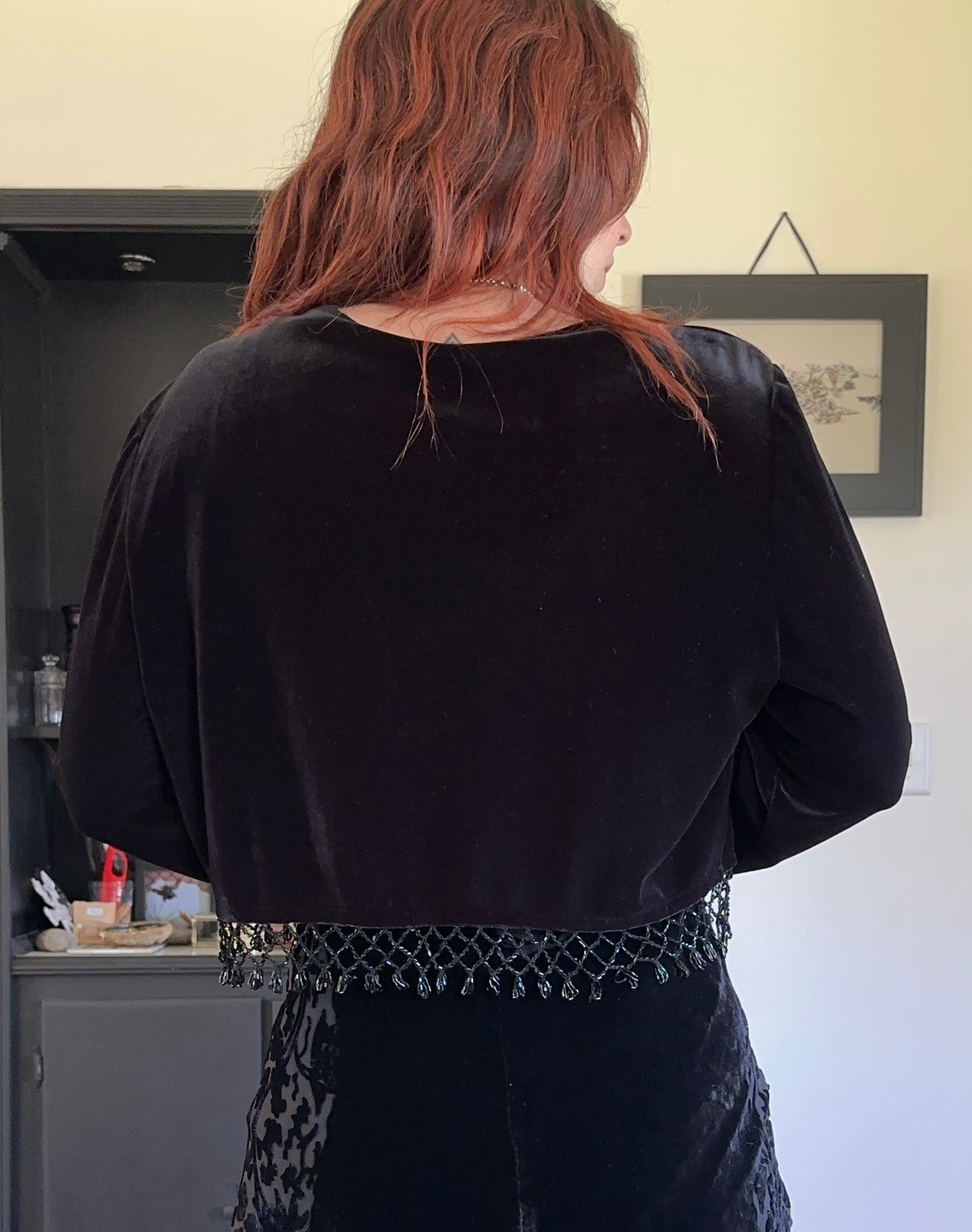 Velvet Beaded Bolero