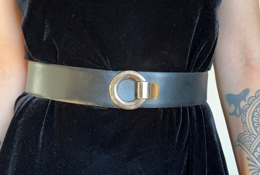 Ellen Tracy Adjustable Leather Belt XXS - L